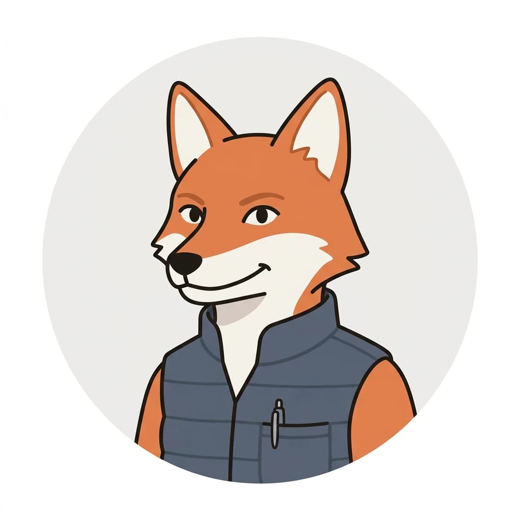 Illustration von Rolf, dem Fuchs aus Moers